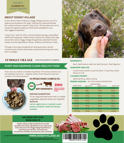 Air Dry 100% Beef Dog Food DV 7520 - 1 kg